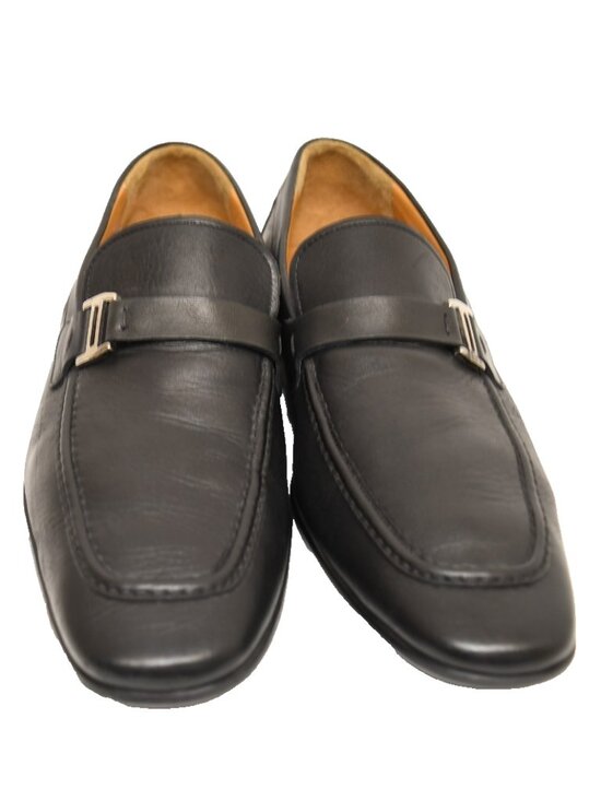 New! Magnanni Lino Black Leather Loafer Size 10 M 43 15061 DD150A